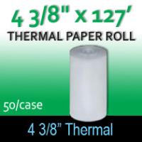 Thermal Paper Roll - 4 3/8" x 127' Route Delivery